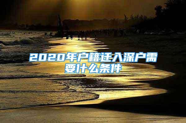 2020年戶籍遷入深戶需要什么條件