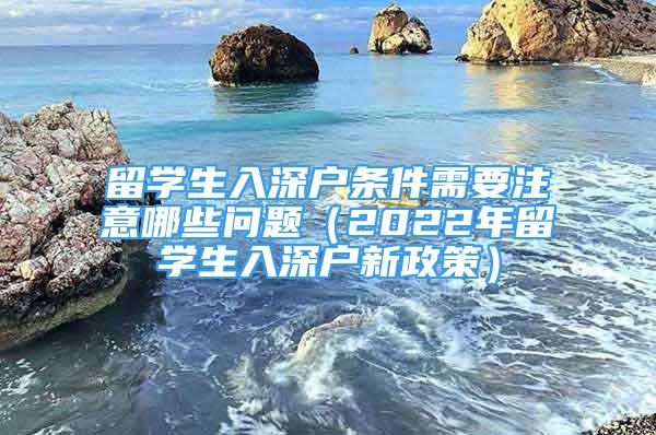 留學(xué)生入深戶條件需要注意哪些問(wèn)題（2022年留學(xué)生入深戶新政策）