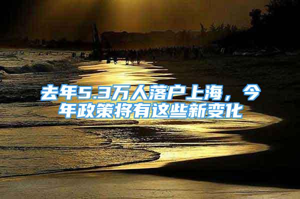 去年5.3萬人落戶上海，今年政策將有這些新變化