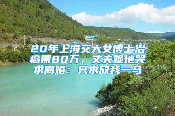 20年上海交大女博士治癌需80萬，丈夫跪地哭求離婚：只求放我一馬