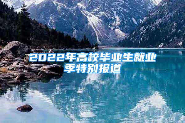 2022年高校畢業(yè)生就業(yè)季特別報道③