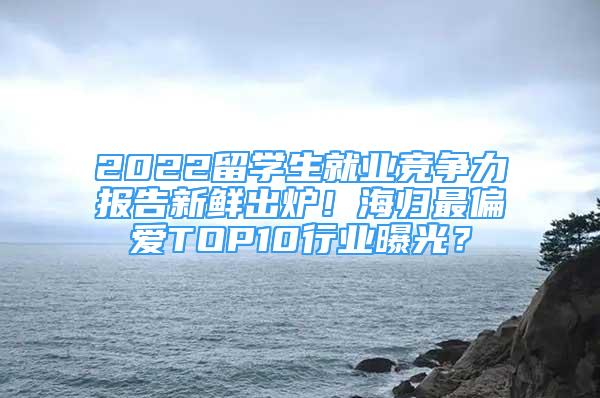 2022留學生就業(yè)競爭力報告新鮮出爐！海歸最偏愛TOP10行業(yè)曝光？