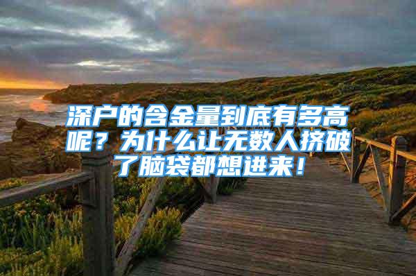 深戶的含金量到底有多高呢？為什么讓無數(shù)人擠破了腦袋都想進(jìn)來！