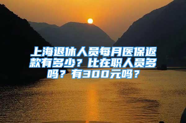 上海退休人員每月醫(yī)保返款有多少？比在職人員多嗎？有300元嗎？