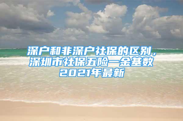 深戶和非深戶社保的區(qū)別，深圳市社保五險(xiǎn)一金基數(shù)2021年最新