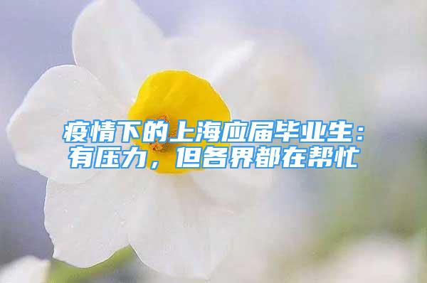 疫情下的上海應(yīng)屆畢業(yè)生：有壓力，但各界都在幫忙