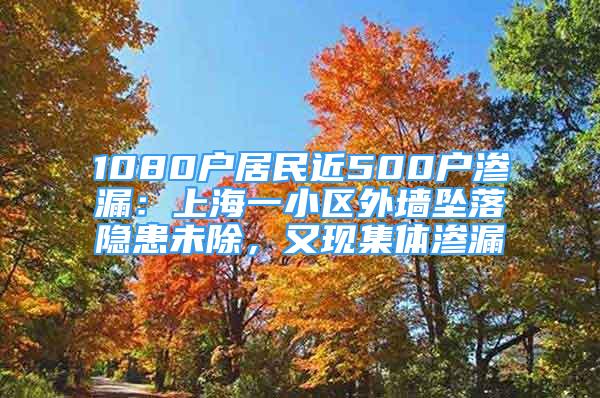 1080戶居民近500戶滲漏：上海一小區(qū)外墻墜落隱患未除，又現(xiàn)集體滲漏