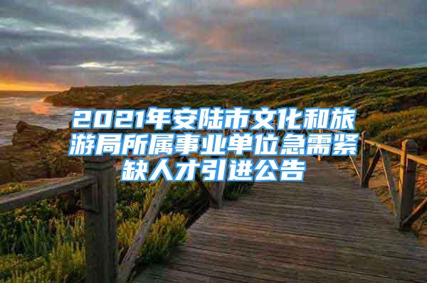 2021年安陸市文化和旅游局所屬事業(yè)單位急需緊缺人才引進(jìn)公告