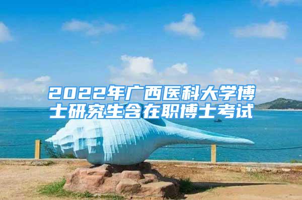 2022年廣西醫(yī)科大學博士研究生含在職博士考試