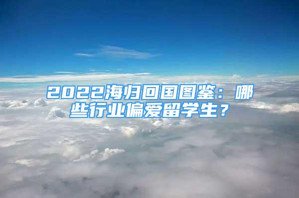 2022海歸回國(guó)圖鑒：哪些行業(yè)偏愛留學(xué)生？