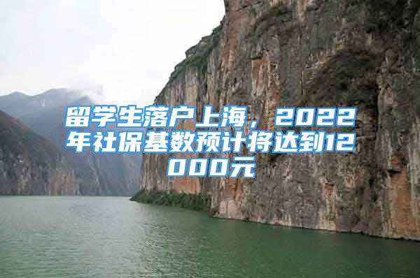 留學生落戶上海，2022年社保基數(shù)預計將達到12000元