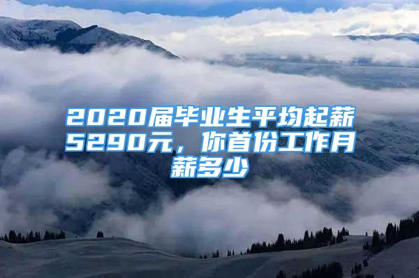 2020屆畢業(yè)生平均起薪5290元，你首份工作月薪多少