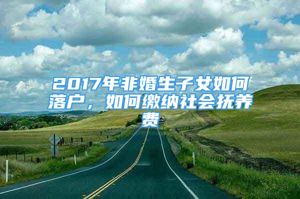 2017年非婚生子女如何落戶，如何繳納社會撫養(yǎng)費