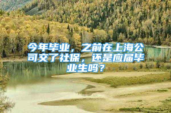 今年畢業(yè)，之前在上海公司交了社保，還是應(yīng)屆畢業(yè)生嗎？