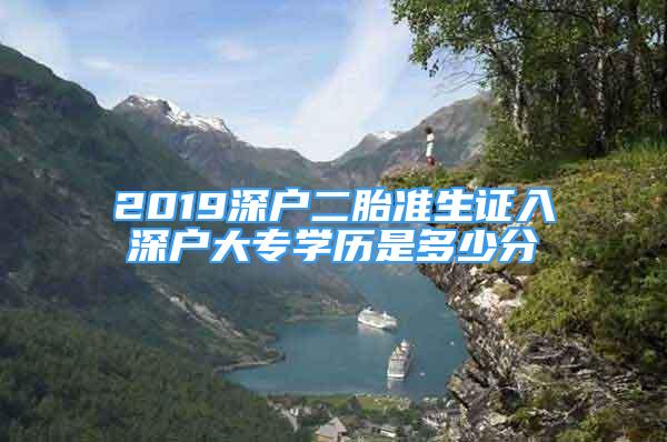 2019深戶二胎準(zhǔn)生證入深戶大專學(xué)歷是多少分