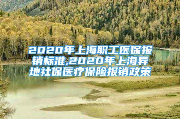 2020年上海職工醫(yī)保報銷標準,2020年上海異地社保醫(yī)療保險報銷政策