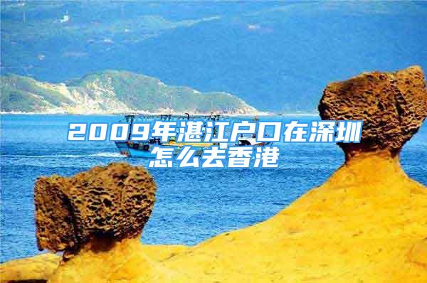 2009年湛江戶口在深圳怎么去香港