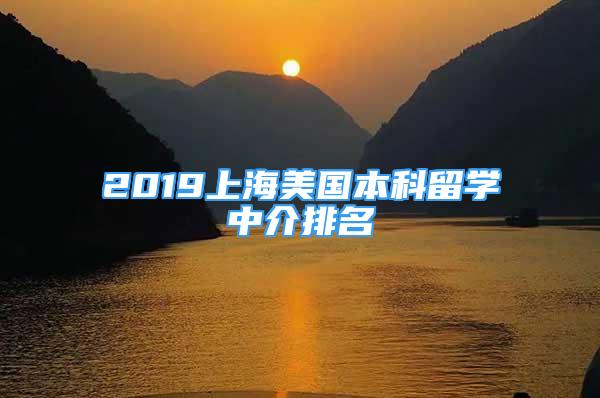 2019上海美國本科留學(xué)中介排名