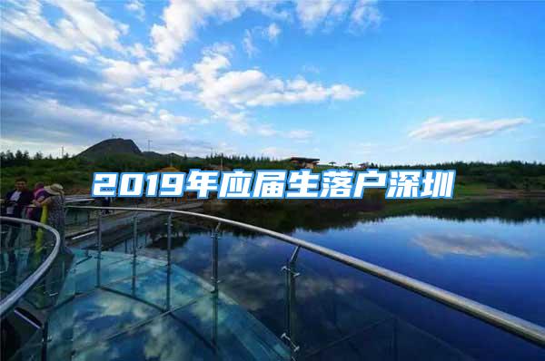 2019年應屆生落戶深圳