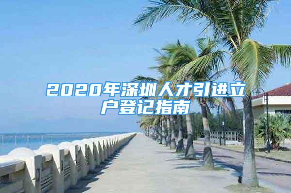 2020年深圳人才引進(jìn)立戶(hù)登記指南