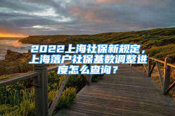 2022上海社保新規(guī)定，上海落戶社保基數(shù)調(diào)整進度怎么查詢？