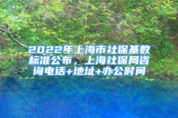 2022年上海市社?；鶖?shù)標(biāo)準(zhǔn)公布，上海社保局咨詢電話+地址+辦公時(shí)間