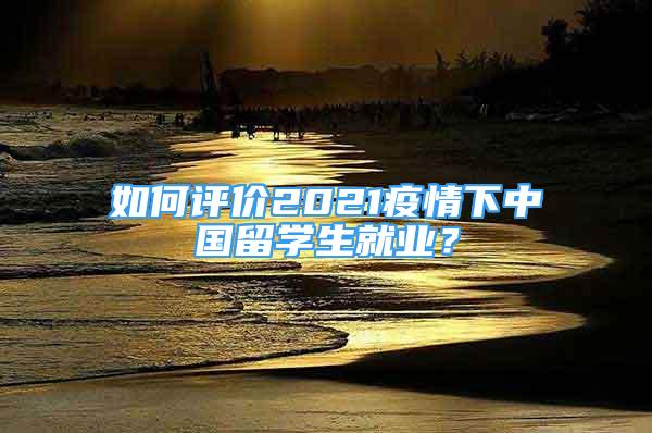 如何評價2021疫情下中國留學(xué)生就業(yè)？