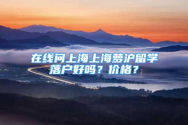 在線問上海上海蘿滬留學(xué)落戶好嗎？?jī)r(jià)格？