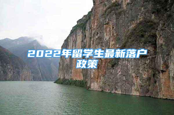 2022年留學(xué)生最新落戶政策