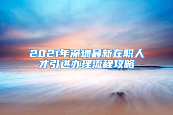 2021年深圳最新在職人才引進辦理流程攻略②