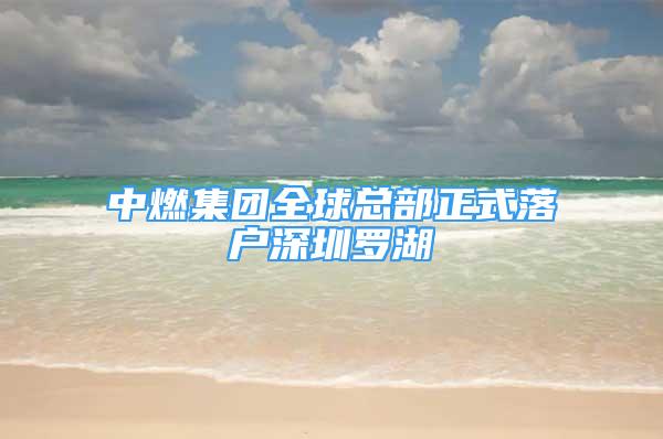 中燃集團全球總部正式落戶深圳羅湖