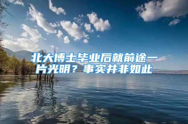 北大博士畢業(yè)后就前途一片光明？事實(shí)并非如此