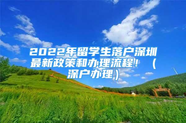 2022年留學(xué)生落戶深圳最新政策和辦理流程?。ㄉ顟艮k理）