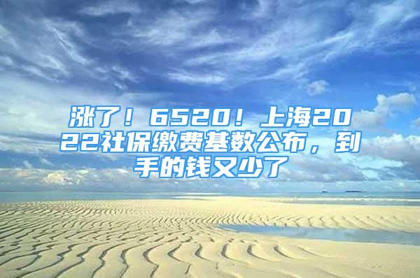 漲了！6520！上海2022社保繳費(fèi)基數(shù)公布，到手的錢(qián)又少了