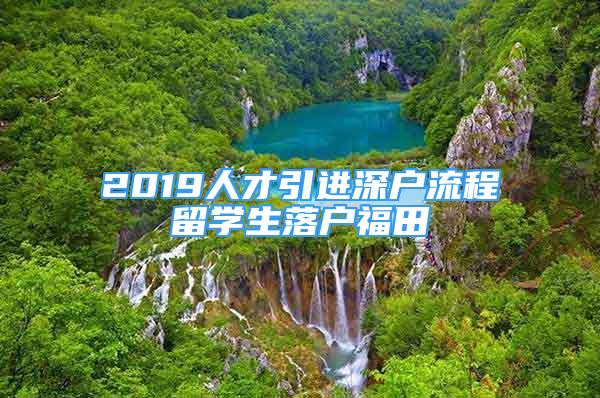 2019人才引進(jìn)深戶流程留學(xué)生落戶福田