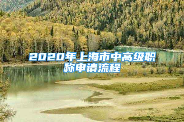 2020年上海市中高級職稱申請流程