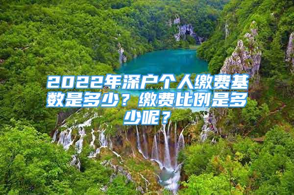 2022年深戶個人繳費基數(shù)是多少？繳費比例是多少呢？