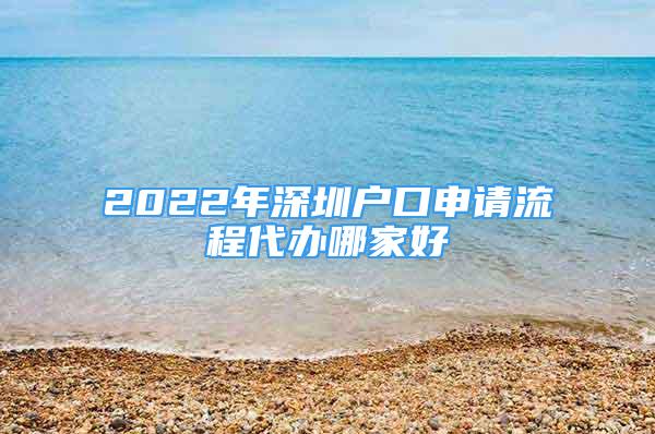 2022年深圳戶口申請流程代辦哪家好