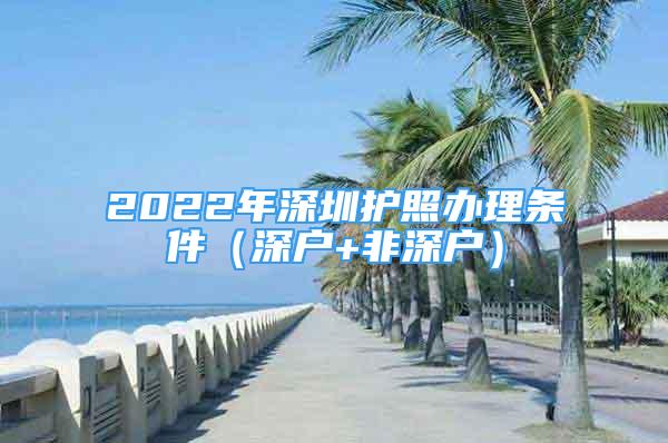 2022年深圳護(hù)照辦理?xiàng)l件（深戶+非深戶）