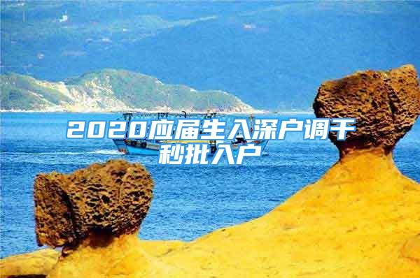 2020應屆生入深戶調(diào)干秒批入戶