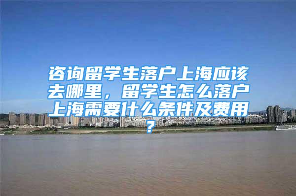 咨詢留學生落戶上海應該去哪里，留學生怎么落戶上海需要什么條件及費用？