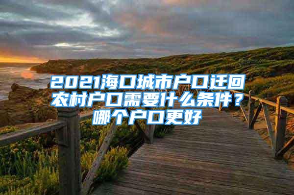 2021?？诔鞘袘艨谶w回農(nóng)村戶口需要什么條件？哪個戶口更好