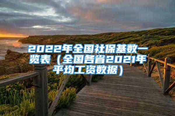 2022年全國(guó)社保基數(shù)一覽表（全國(guó)各省2021年平均工資數(shù)據(jù)）