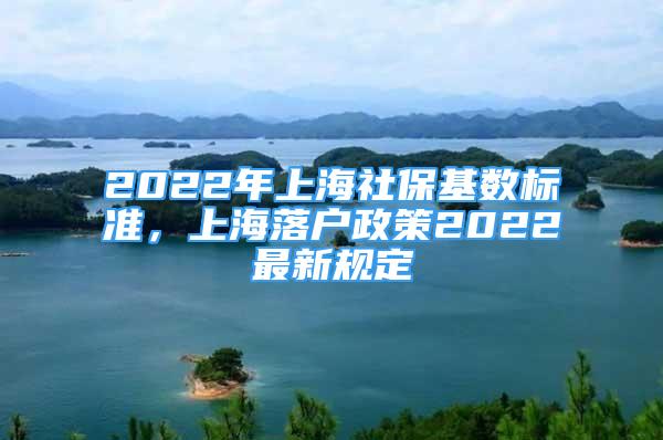 2022年上海社?；鶖?shù)標(biāo)準(zhǔn)，上海落戶(hù)政策2022最新規(guī)定