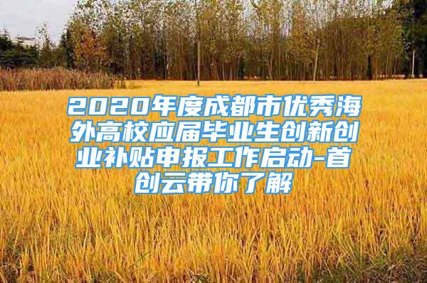 2020年度成都市優(yōu)秀海外高校應(yīng)屆畢業(yè)生創(chuàng)新創(chuàng)業(yè)補貼申報工作啟動-首創(chuàng)云帶你了解