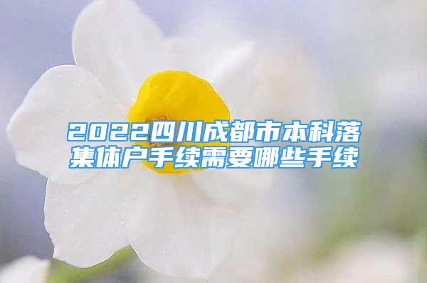 2022四川成都市本科落集體戶手續(xù)需要哪些手續(xù)