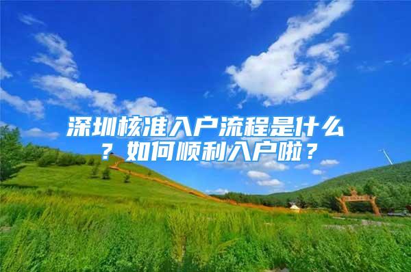 深圳核準(zhǔn)入戶流程是什么？如何順利入戶啦？