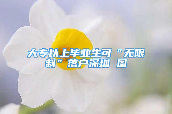 大專以上畢業(yè)生可“無限制”落戶深圳 圖