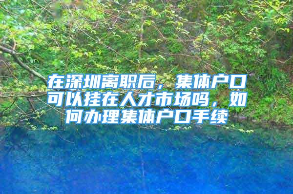 在深圳離職后，集體戶口可以掛在人才市場嗎，如何辦理集體戶口手續(xù)