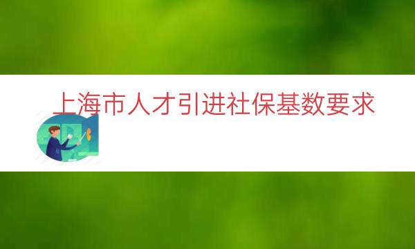 上海市人才引進(jìn)社?；鶖?shù)要求（上海落戶社?；鶖?shù)要求）